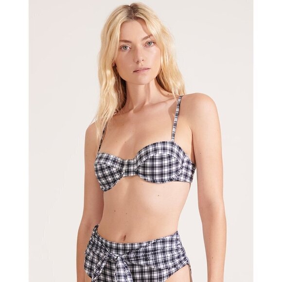 💕VERONICA BEARD💕 Bikini Set Dyer Top (L) + Azoia Tie-Waist Bottom (XL) NWT - Picture 9 of 16